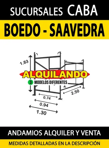Alquiler De Andamios Y Escaleras En Caba, Boedo Y Saveedra