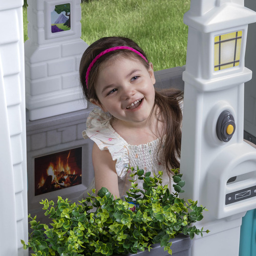 Casa De Juegos Moderna Para Niños Color Blanco Interactiva