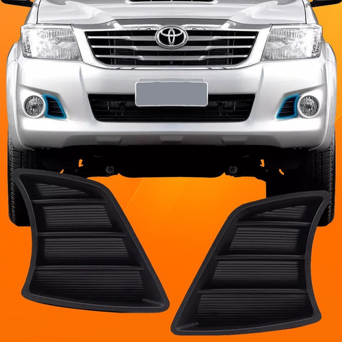 Par Grade Lateral Parachoque Dianteiro Hilux Srv 2012 13 14