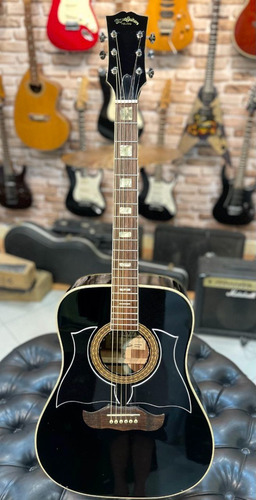 Imagem 4 de 10 de Raríssimo Violão Sigma Folk Dreadnought Sg-09 1970 C\case