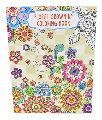 Libro Para Colorear Flores Niñas Diversion 