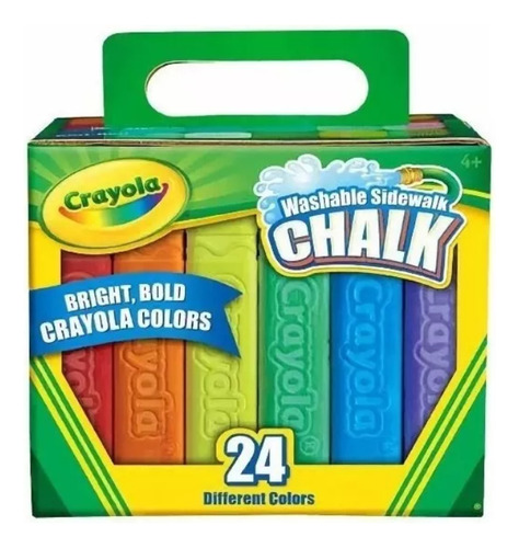 Crayola Gis Lavable Para Aceras 24 Colores 