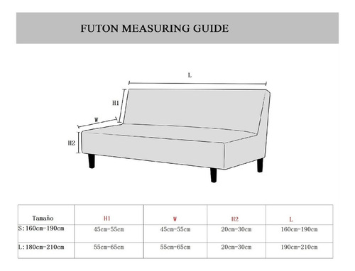 Funda Para Sofá Cama Sin Brazos Funda Elástica Para Futón