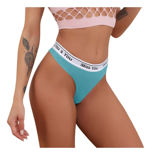 Tanga De Algodón Transpirable Sin Costuras Para Mujer, Cintu