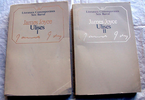 Ulises - James Joyce * Completo 2 Tomos Seix Barral 684 Pag.