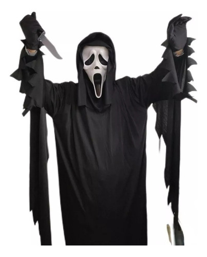 Disfraz De Cosplay Horror Scream Ghost De Halloween