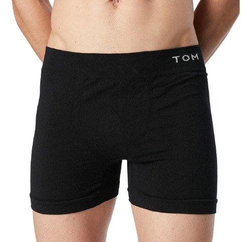 Boxer Hombre Sin Costura Pierna Larga Algodon Tom 5113t