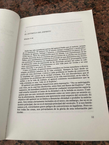 La Vida En El Espiritu Martyn Lloyd Jones Efesios 5:18 - 6:9 (Usado)