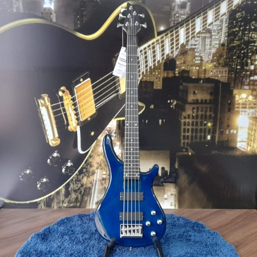 Imagem 2 de 8 de Contrabaixo Giannini 5 Cordas Ativo Gb-205a Tbl Azul