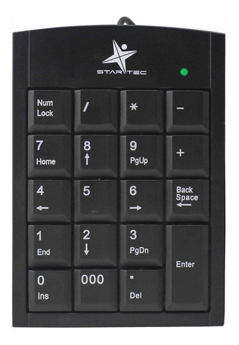 Teclado Numerico Star Tec St-nk-08 Usb Negro