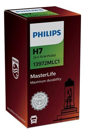 Lampara Philips Halogena 24v 70w H7 Master Life