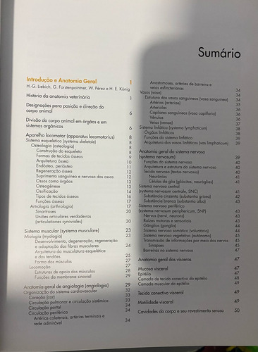 Livro Anatomia Dos Animais Domésticos - Konig/ Liebich - 6a Edição