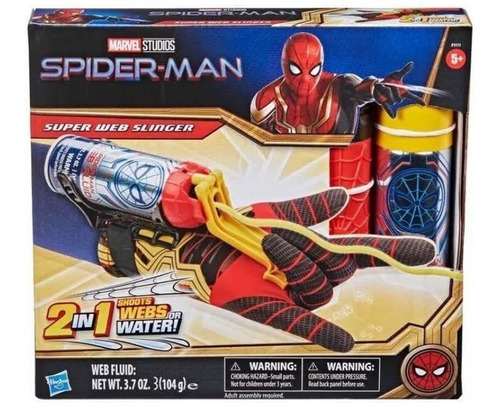 Guante Rojo Lanza Telaraña Hombre Araña (spiderman) 2 En 1