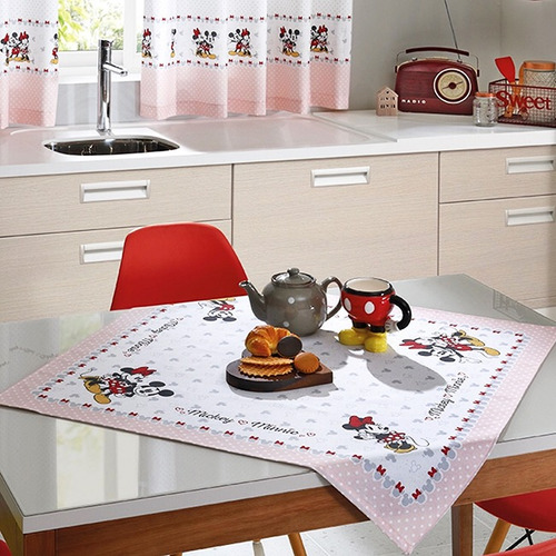 Imagem 1 de 4 de Kit Enxoval De Cozinha Mickey E Minnie Amor - Disney
