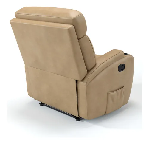 Poltrona Do Papai Reclinável Manual De Massagem Em Corino