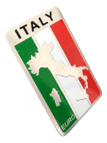 Emblema Bandera Mapa Italia Para Automóvil Fiat