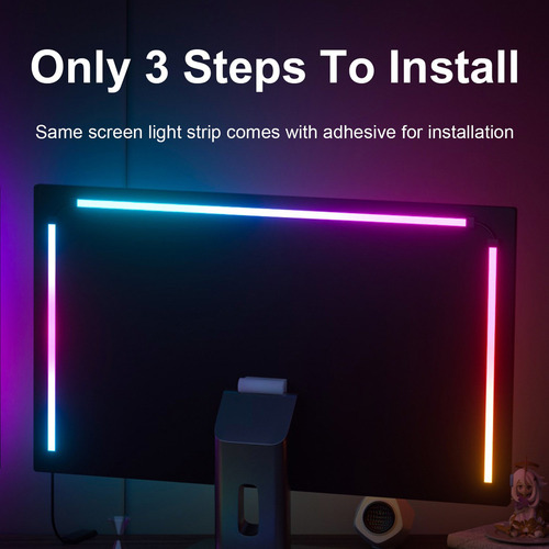 Cinta Tira Luz Led Para Pc Sync Backlight