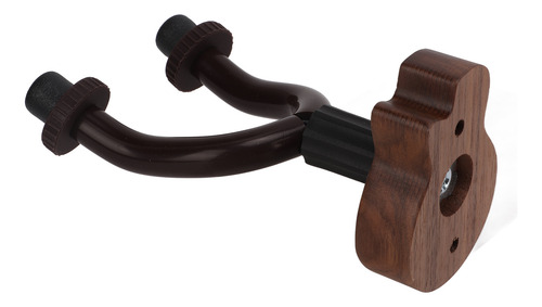 Colgador De Pared Para Guitarra, Color Nogal Negro, Soporte