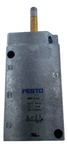 Válvula Solenoide 5 Vias Modelo Mfh - 5 -1/4 Festo Nova