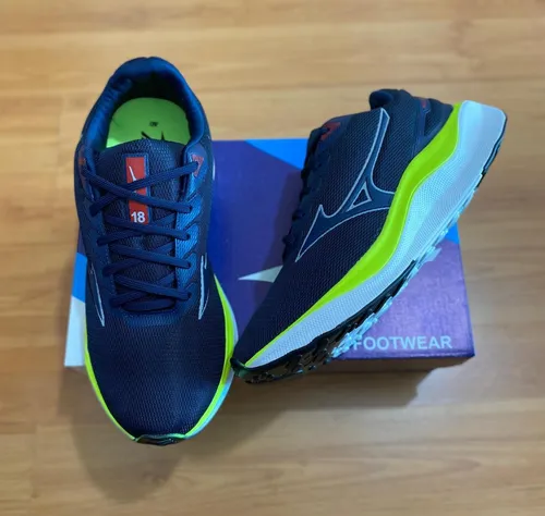 Mizuno wave rider 18 azul sales