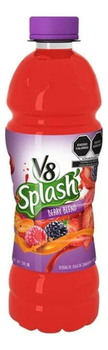 3 Pzas Bebida V8 Splash Berry Blend 500 Ml