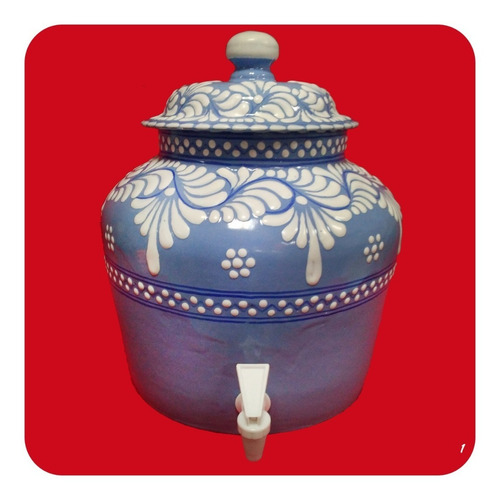 Imagen 2 de 3 de Portagarrafón Estilo Barroco Talavera Poblana Lavanda Prt