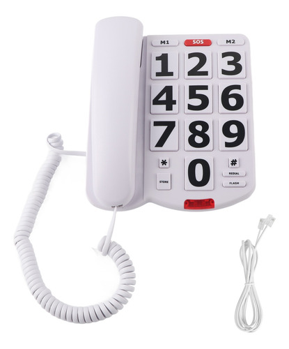 Teléfono Fijo Para Personas Mayores Con Teléfono Con Cable D
