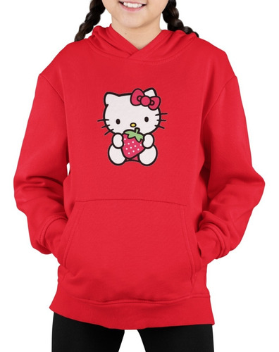 Poleron Niña Hello Kitty Gatito Lindo Estampado Algodon Invi