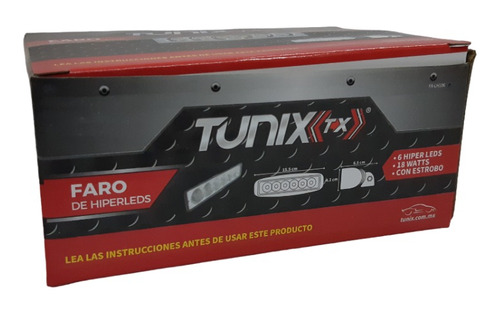 Faro Hiperled 6 1 Linea 3w C/u C/strobo Jgo/2piezas