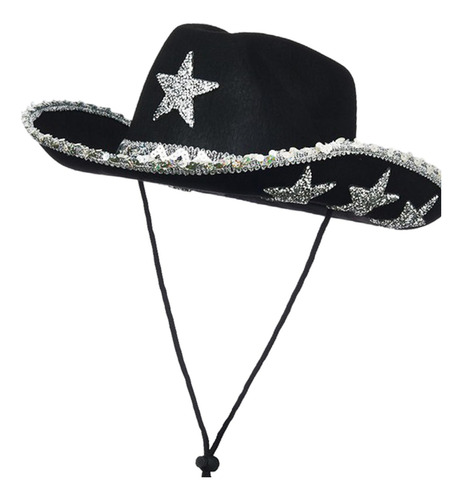 Sombrero De Vaquero Con Correa Ajustable Para La Barbilla,