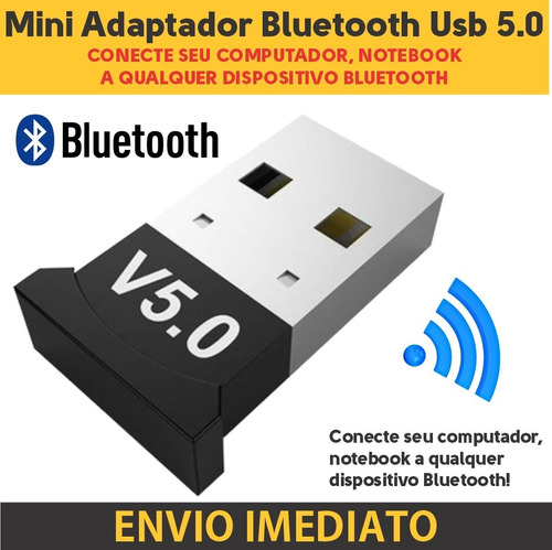 Imagem 1 de 5 de Adaptador Bluetooth Conector Pc Dongle Usb Fone De Ouvido