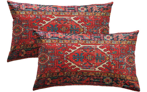 Fundas De Almohada De Tiro, Arte Azteca Kilim Hogar, 12...