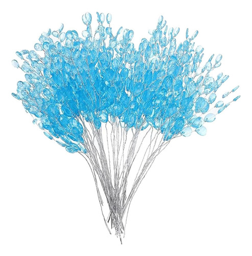 30 De Flores Artificiales Hechos A Mano Con Forma De Azul