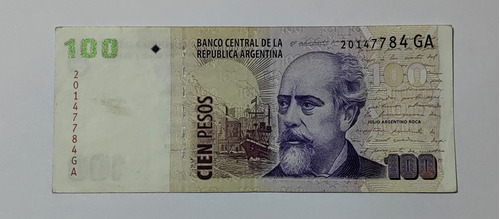 Billete 100 Pesos 2003 Sufijo Ga Argentina Xf