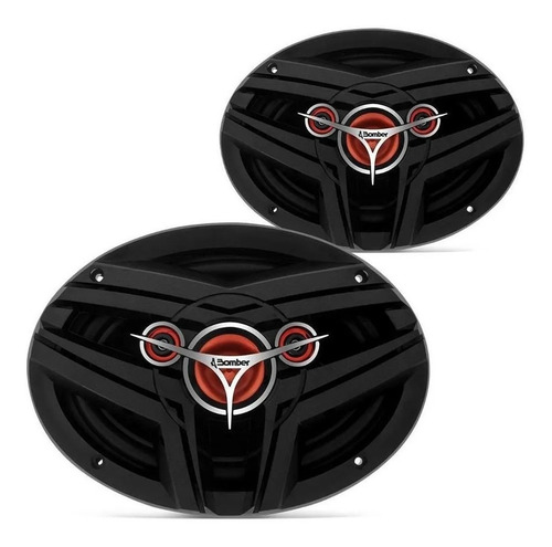 Par Parlantes 6x9 Bomber Bbmax 70w Rms Cuatriaxial 4 Vias 4