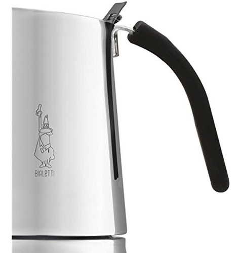 Bialetti Kitty Cafetera Espresso, Acero Inoxidable, 6 Tazas