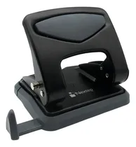 Comprar Perforadora De Papel 2 Orificios 8cm Hasta 40 Hojas Con Guia Color Negro Forma De La Perforación Círculo
