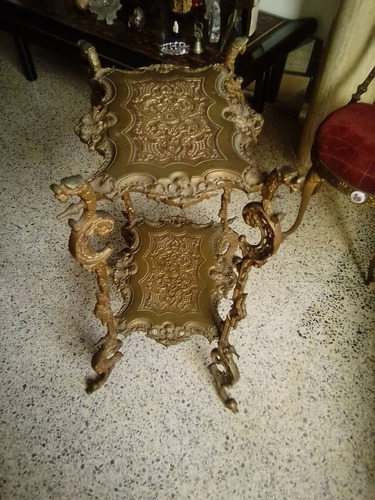 Mesa De Bronce De 2 Niveles