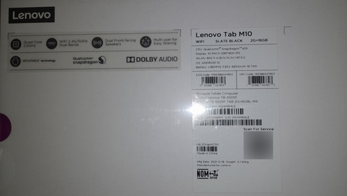  Lenovo Tab M10 Slate Black