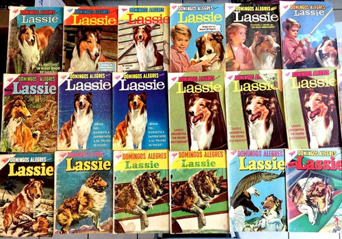 Lote De 20 Comics Cuentos Vintage De Lassie De 1958 A 1961