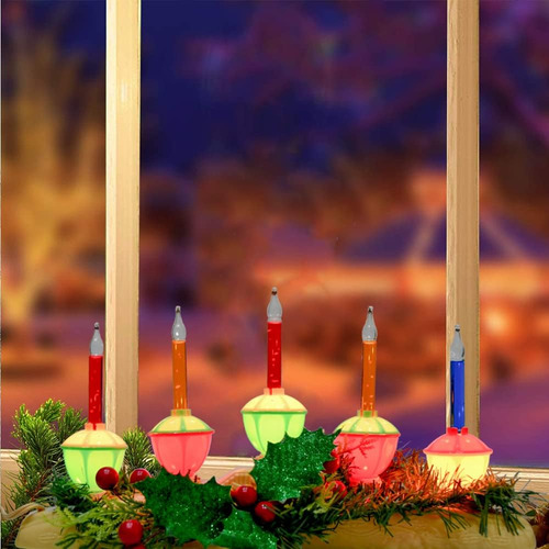 Lámparas De Velas De Burbujas De Luz De Navidad 5, Enchufe 5