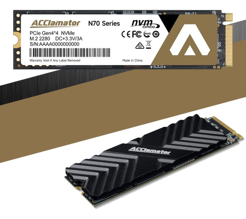 Acclamator Unidad De Estado Slido M.2 Pcie 4x4 Nvme De Lectu