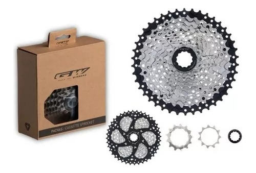 Pacha De 10 Velocidades Gw Casette 11-42 Mtb Cromo