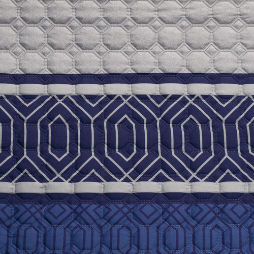 Edredón Elefantito Ligero Ultrasónico Matrimonial Lugo Color Azul