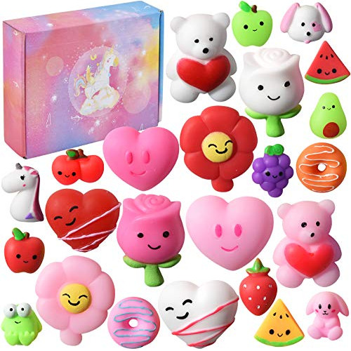 Linkbro Valentine's Mochi Squishy Toys Squishies, 24 Pack Va