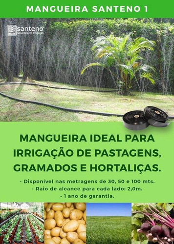 Imagem 4 de 10 de Mangueira De Irrigação Santeno - 100 Metros Top Profissio