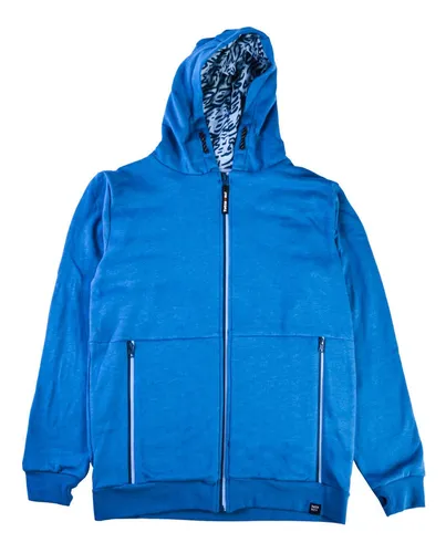 Poleron Con Capucha Niño Azul Pillin