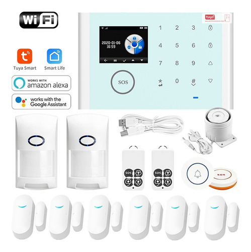 Timbre De Sistema De Alarma Con Puerta Tuya 433 Mhz