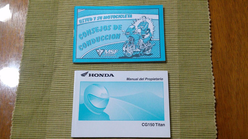 Manual De Uso Y Mantenimiento Honda Cg 150 Esd Argentina