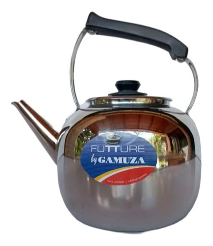 Pava Acero Inoxidable Gamuza Futture 1,4lt Pico Curvo